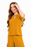 Blusa detalhe gota heritage MOSTARDA